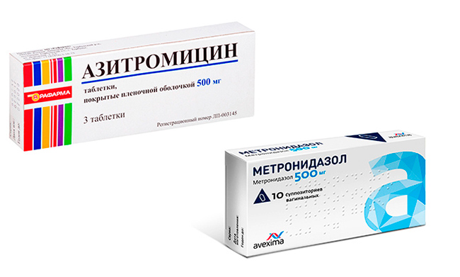 Азитромицин и Метронидазол