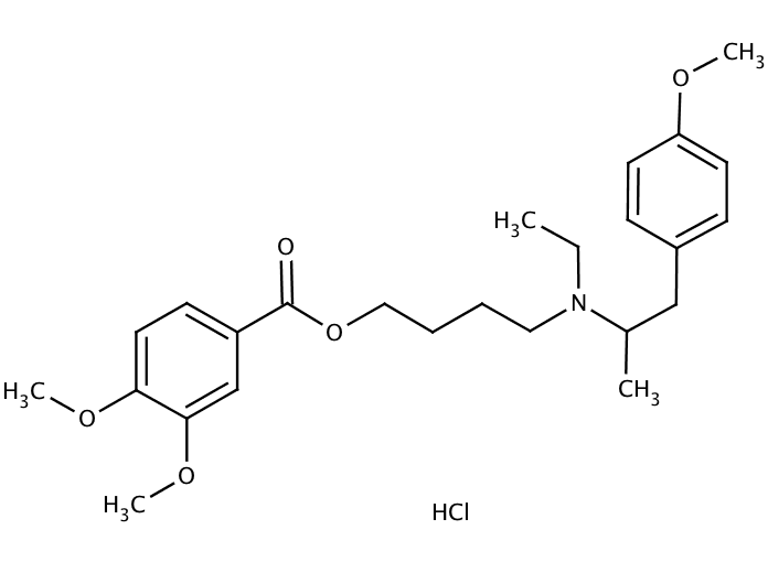 Мебеверина гидрохлорид формула