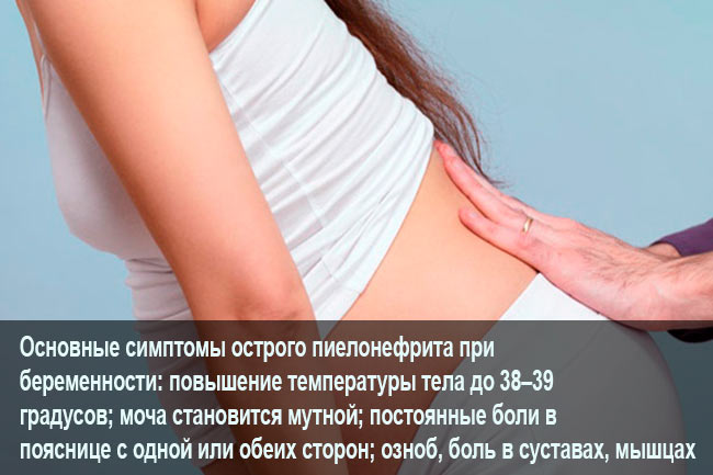 Симптомы воспаления почек у беременных