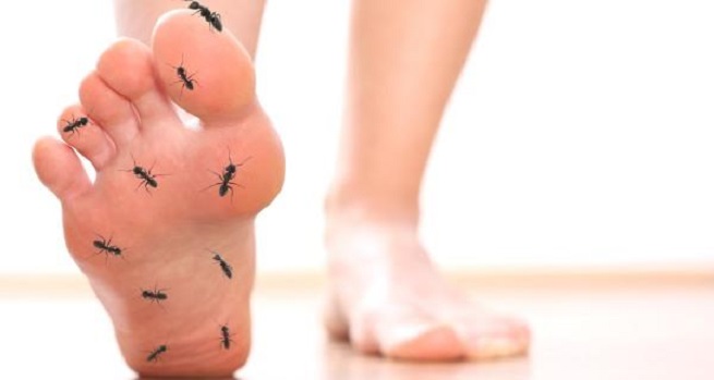 Словно муравьи бегают по ногам
