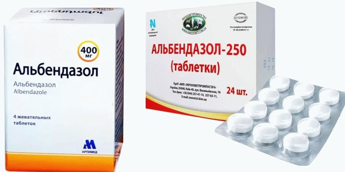 Альбендазол таблетки
